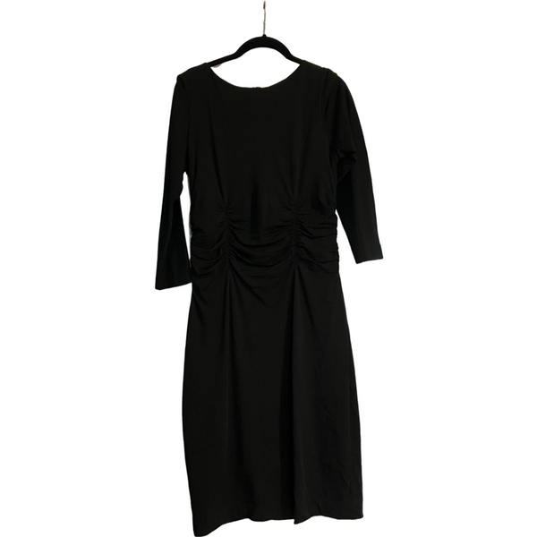 Black Ruched Cocktail Dress