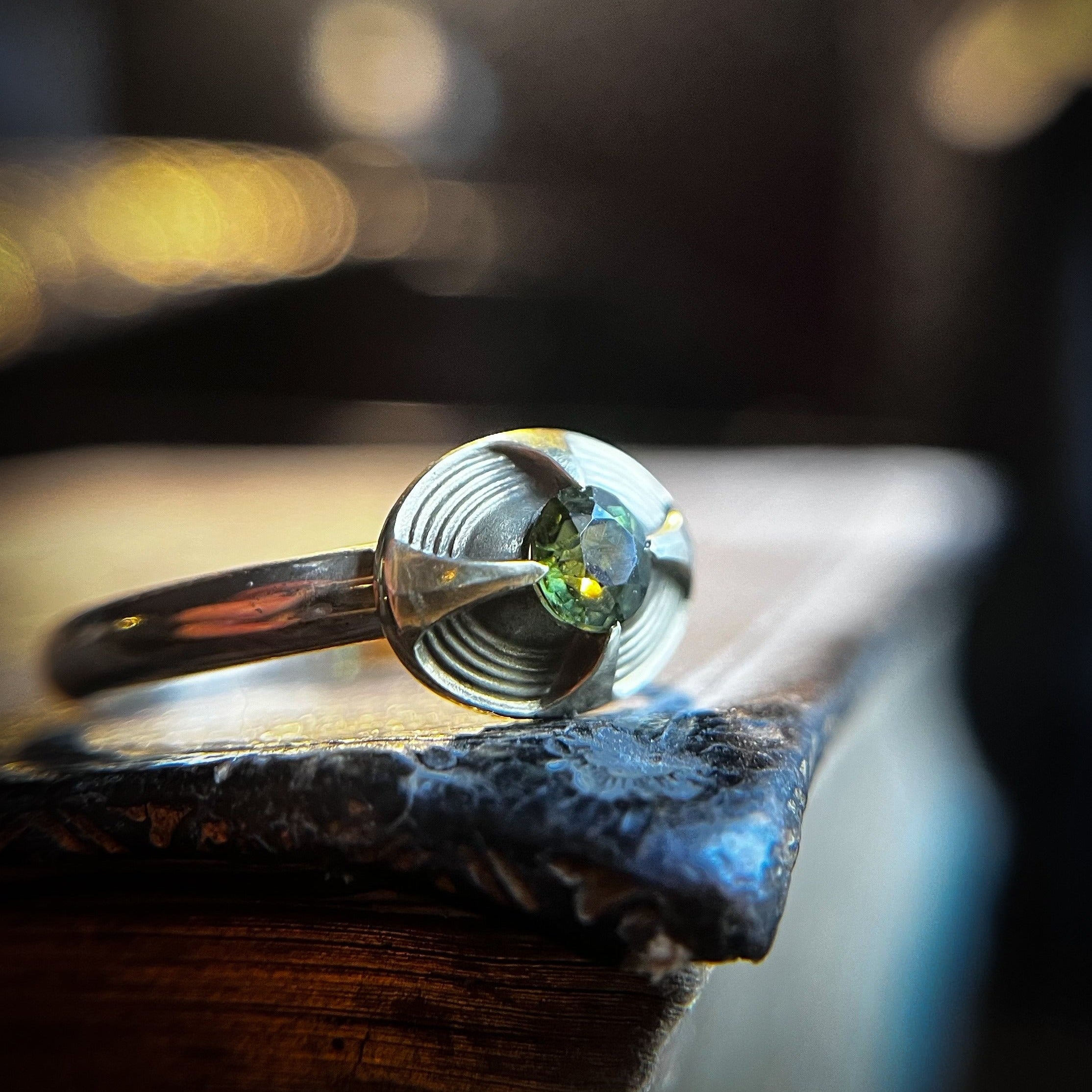 Upcycled Peridot Ring