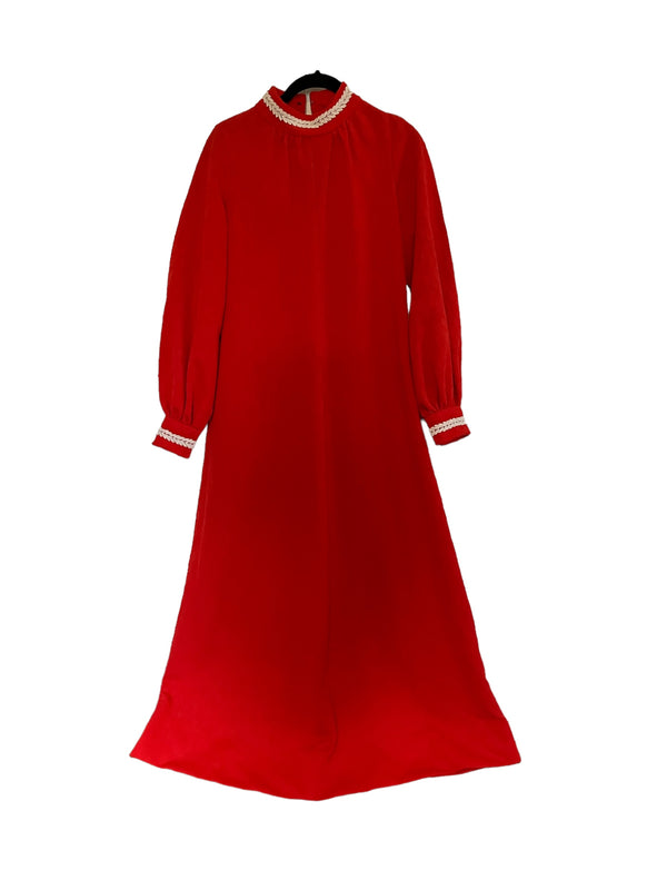 Vintage Red Maxi Dress