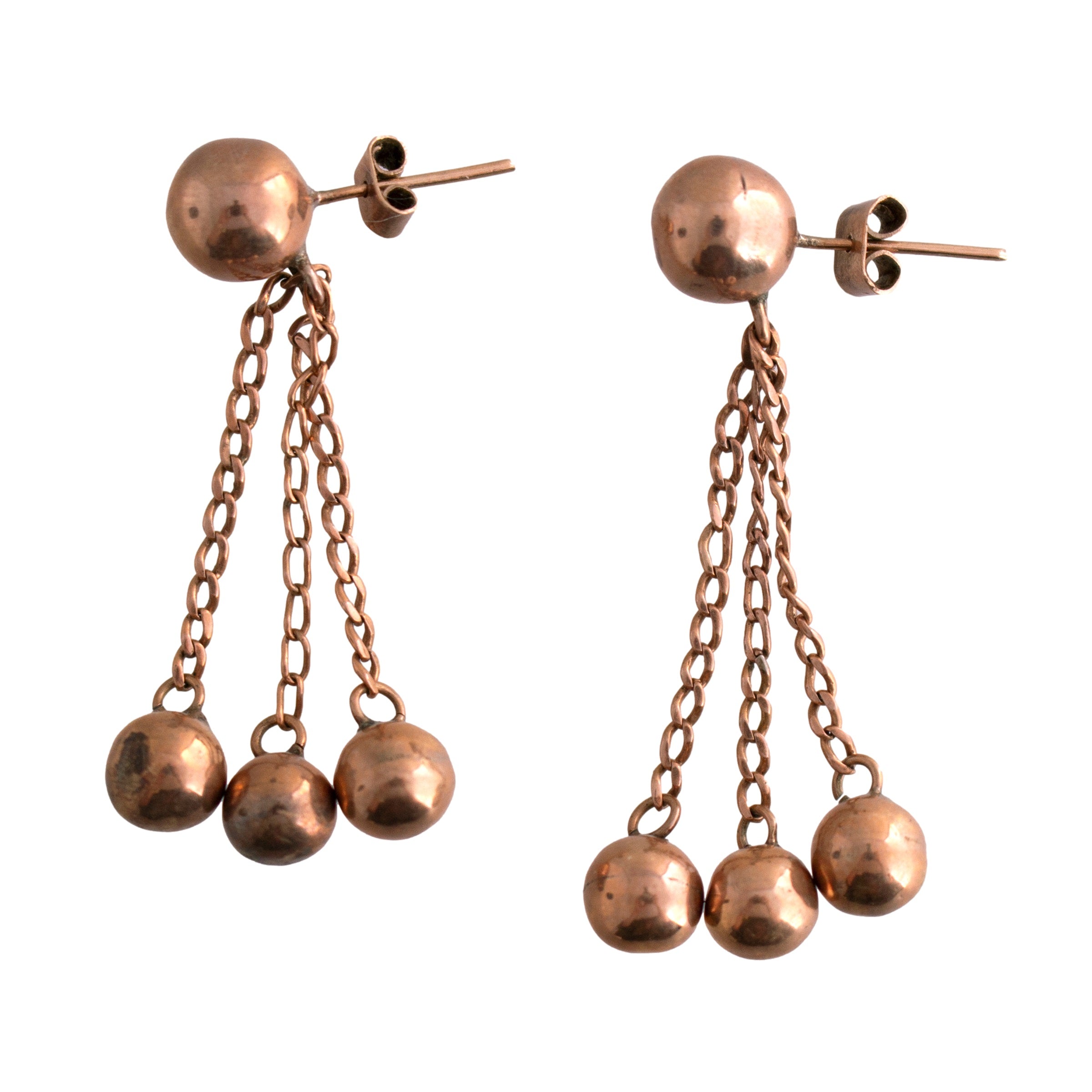 Rose Gold Dangle Earrings