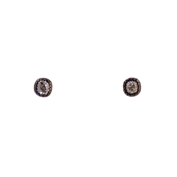 Georgian Inspired Diamond Stud Earrings