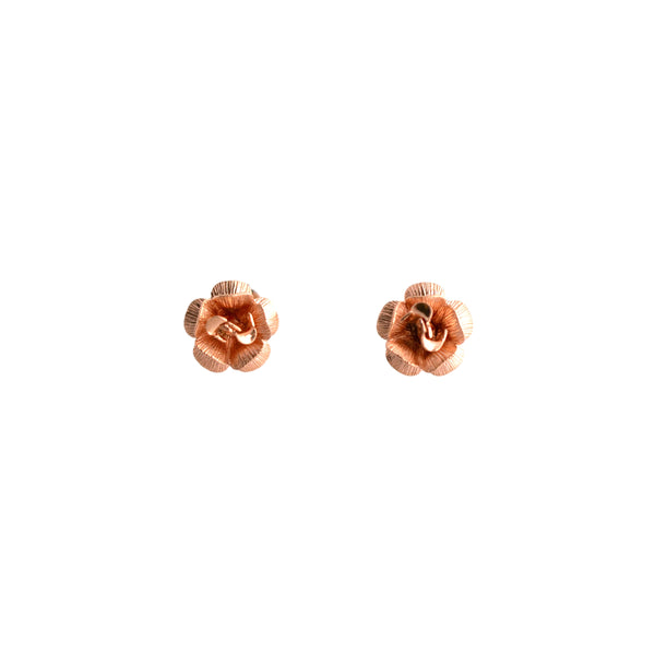 14K Rose Stud Earrings