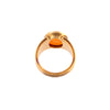18K Gold Carved Agate Signet Ring