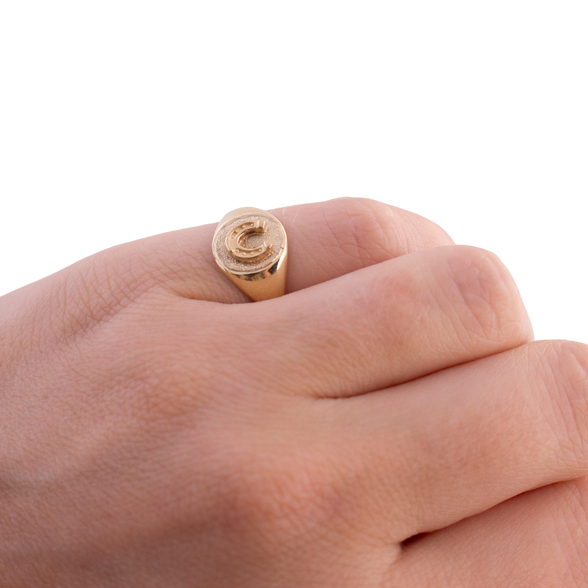 Upcycled Try Your Luck Signet Ring