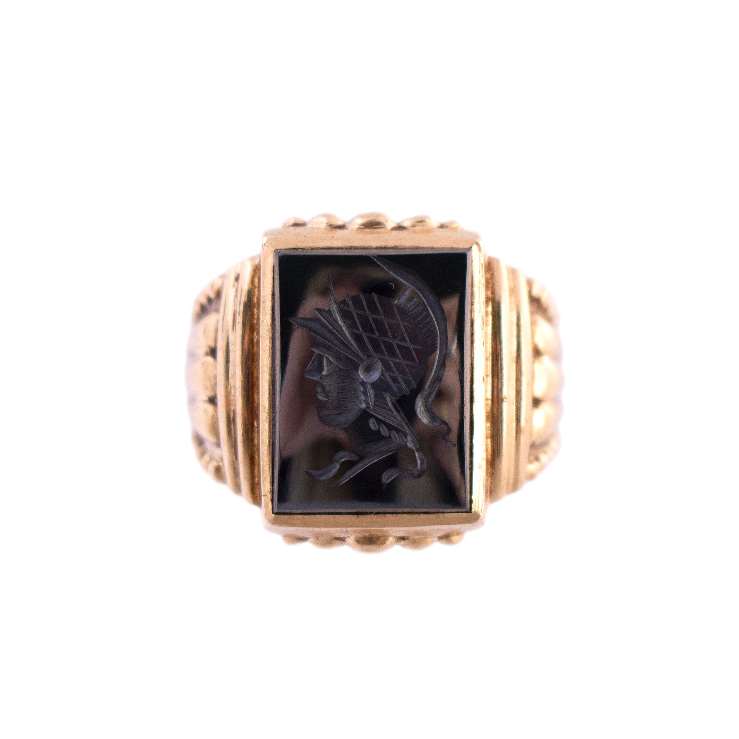 Hematite Intaglio Ring