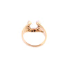 14K Gold Diamond Horseshoe Ring