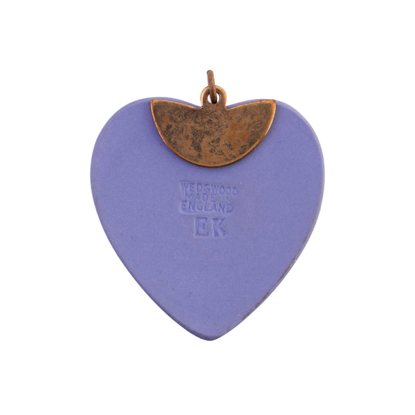 Vintage Wedgwood Cherub Heart Pendant