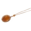 10K Gold Shell Cameo Necklace