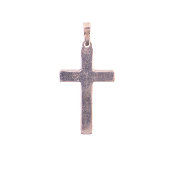 Vintage Sterling Simple Cross Pendant