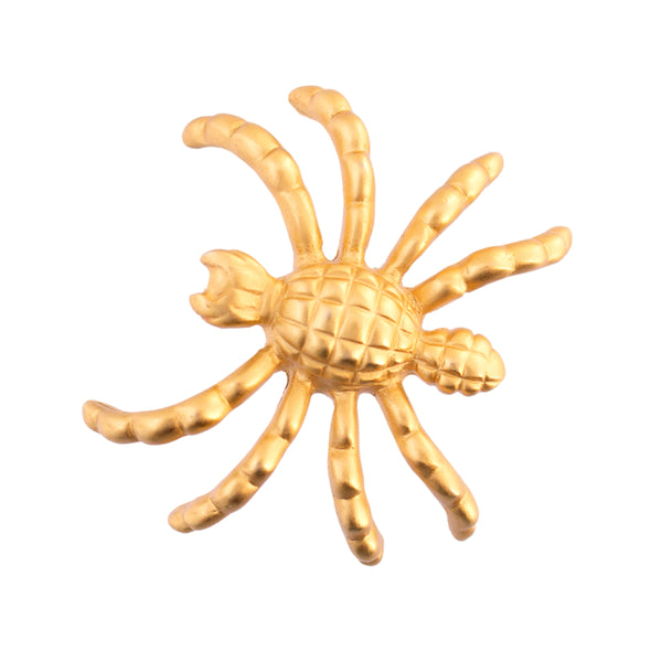 Gold Plated Spider Brooch