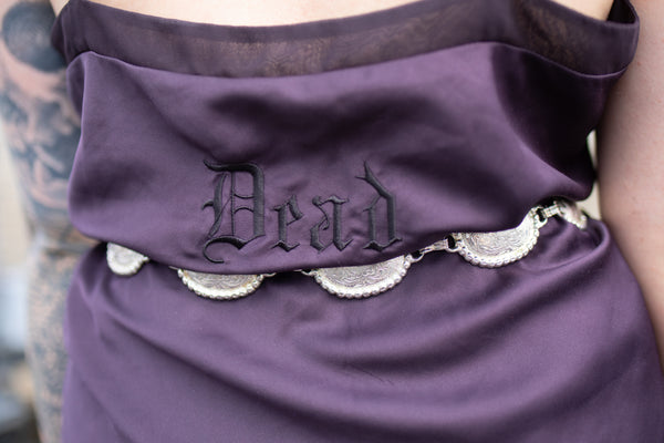 Dead Deep Purple Slip Dress