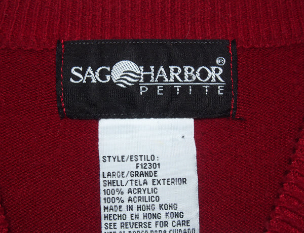 Bad Seed Upcycled Mock Neck Red Sweater