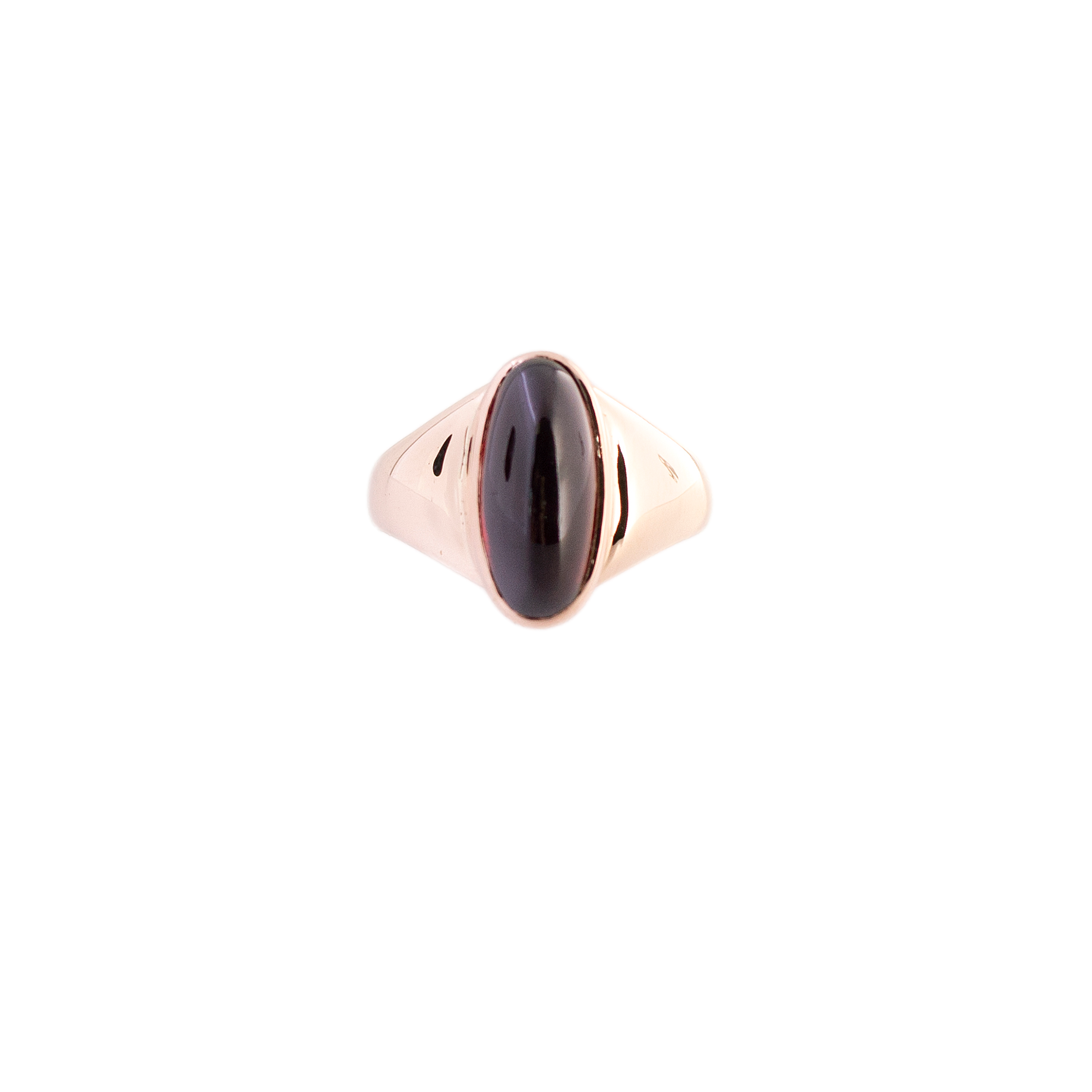 Upcycled Garnet Cabochon Ring