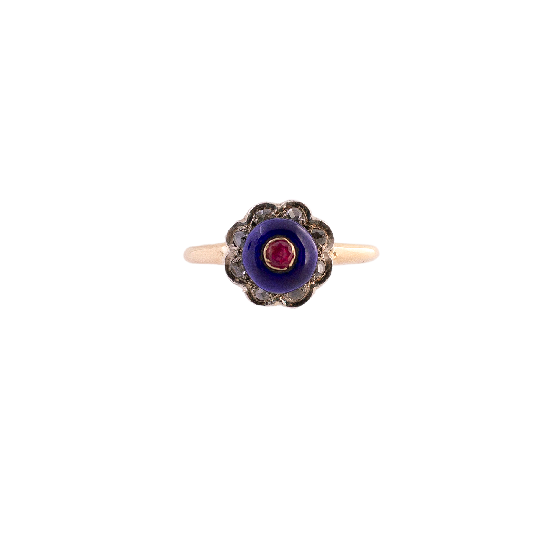 Ruby and Enamel Ring