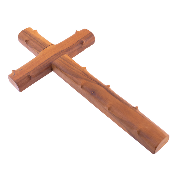 Wooden Cross with Thorns