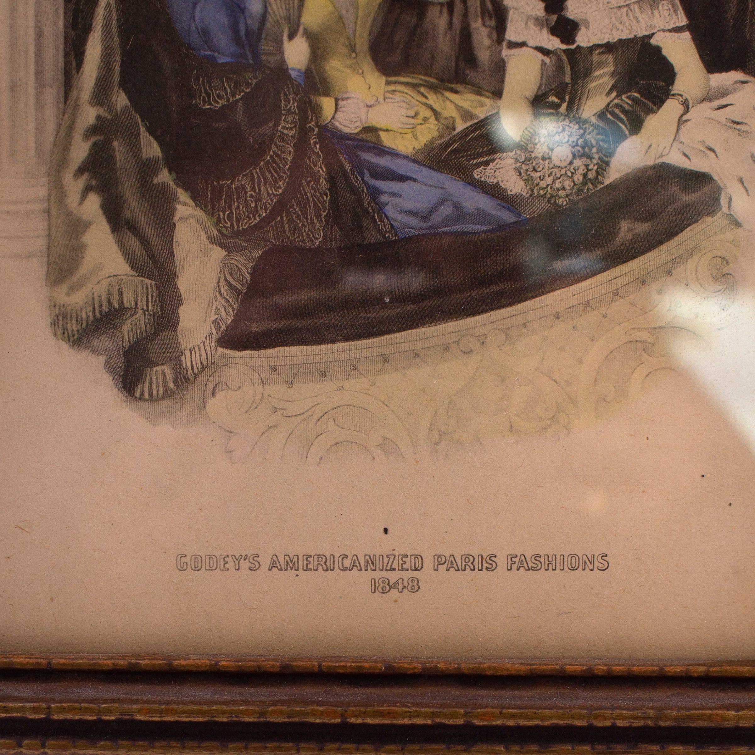 Godey's Americanized Paris Fashions Print