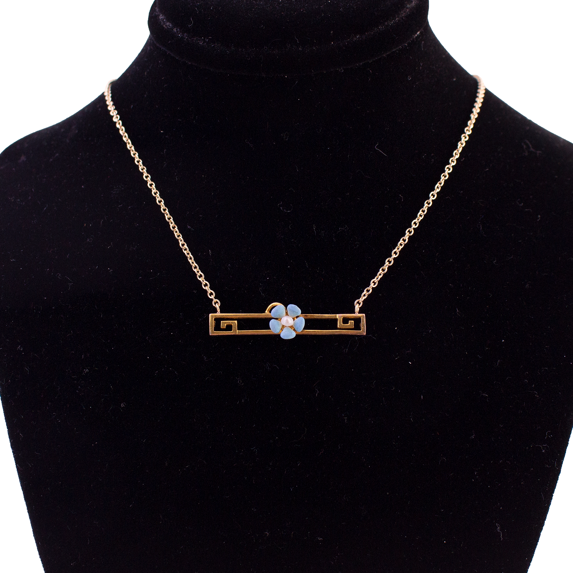 Forget Me Not Bar Necklace