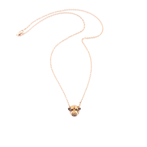 Gold Bulldog Necklace