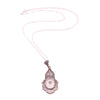 Vintage Camphor Glass Filigree Necklace